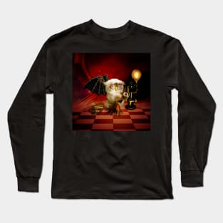 Cute little steampunk owl with sunglasses Long Sleeve T-Shirt